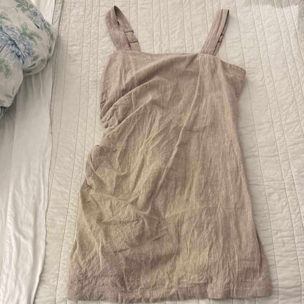 Abercrombie & Fitch Beige Mini Dress